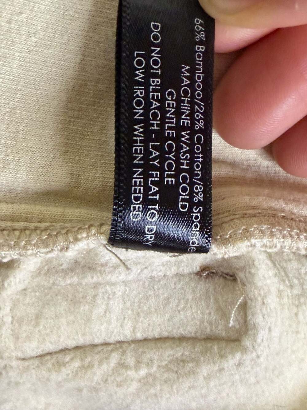 Kiya Tomlin Twisted V-Neck Bamboo Cotton Sweatshirt, Size XS - Picture 3 of 5